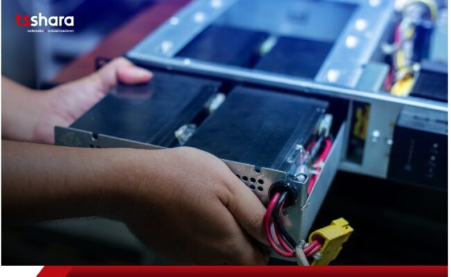 pessoa abrindo um nobreak