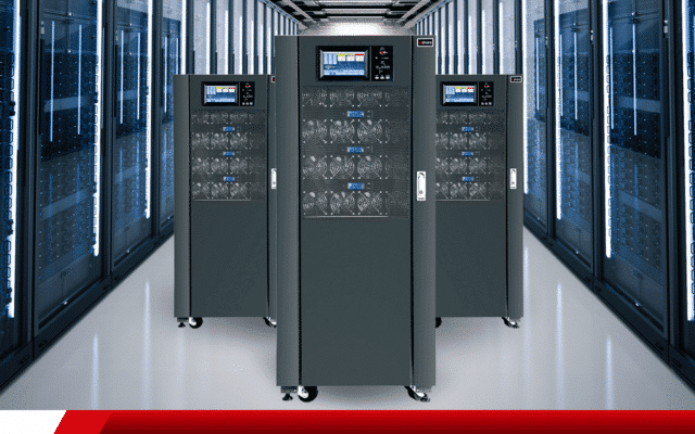 Sistema de nobreaks de grande porte em data center.
